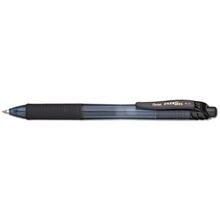 EnerGel-X Gel Pen, Retractable, Medium 0.7 mm, Black Ink, Smoke/Black Barrel, Dozen