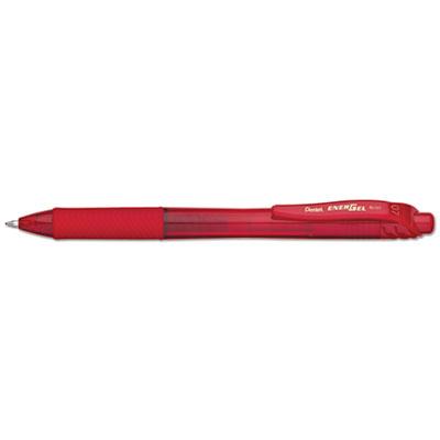 View larger image of EnerGel-X Gel Pen, Retractable, Medium 0.7 mm, Red Ink, Translucent Red/Red Barrel, Dozen