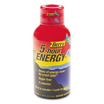 View larger image of Energy Drink, Berry, 1.93oz Bottle, 12/Pack