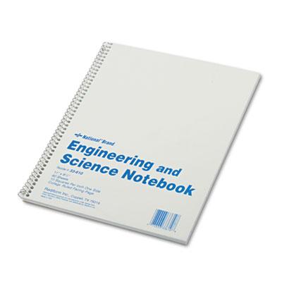 View larger image of Engineering and Science Notebook, Quadrille Rule (10 sq/in), White Cover, (60) 11 x 8.5 Sheets