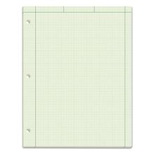 Engineering Computation Pads, Cross-Section Quad Rule (5 Sq/in, 1 Sq/in), Black/green Cover, 100 Green-Tint 8.5 X 11 Sheets
