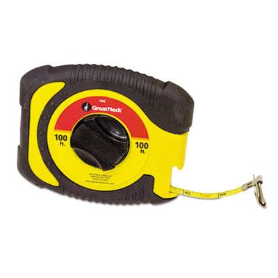 View larger image of English Rule Measuring Tape, 0.38" x 100 ft, Steel, Yellow