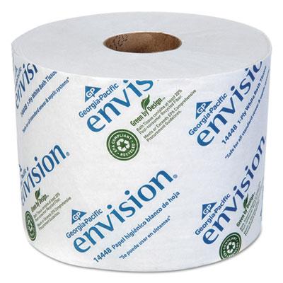 View larger image of Envision High-Capacity Standard Bath Tissue, Septic Safe, 1-Ply, White, 1500/Roll, 48/Carton