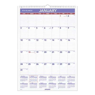 View larger image of Erasable Wall Calendar, 12 x 17, White Sheets, 12-Month (Jan to Dec): 2024