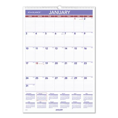 View larger image of Erasable Wall Calendar, 15.5 x 22.75, White Sheets, 12-Month (Jan to Dec): 2023