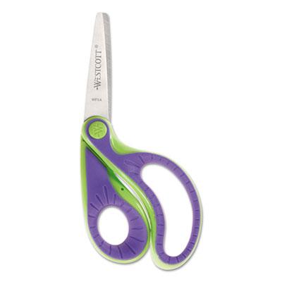 View larger image of Ergo Jr. Kids' Scissors, Pointed Tip, 5" Long, 1.5" Cut Length, Randomly Assorted Straight Handles
