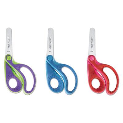 View larger image of Ergo Jr. Kids' Scissors, Rounded Tip, 5" Long, 1.5" Cut Length, Randomly Assorted Offset Handles