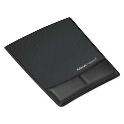 View larger image of Ergonomic Memory Foam Wrist Rest w/Attached Mouse Pad, Black