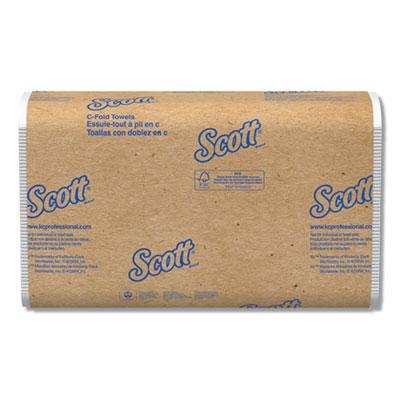 View larger image of Essential C-Fold Towels for Business, Convenience Pack, 1-Ply, 10.13 x 13.15, White, 200/Pack, 9 Packs/Carton