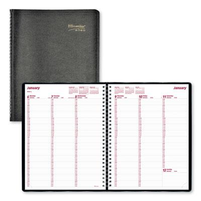 View larger image of Essential Collection Weekly Appointment Book in Columnar Format, 11 x 8.5, Black Cover, 12-Month (Jan to Dec): 2024
