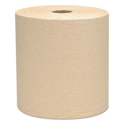View larger image of Essential Hard Roll Towels for Business, 1-Ply, 8" x 800 ft, 1.5" Core, Natural, 12 Rolls/Carton