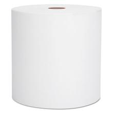 essential high capacity hard roll towels for business, absorbency pockets, 1-ply, 8" x 1,000 ft, 1.5" core, white,12 rolls/ct