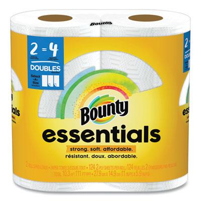 View larger image of Essentials Select-A-Size Kitchen Roll Paper Towels, 2-Ply, 124 Sheets/Roll, 6 Rolls/Carton