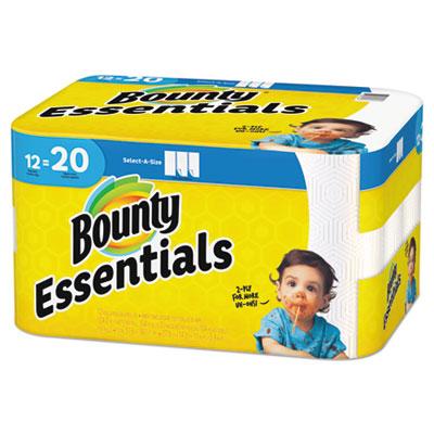 View larger image of Essentials Select-A-Size Kitchen Roll Paper Towels, 2-Ply, 104 Sheets/roll, 12 Rolls/carton