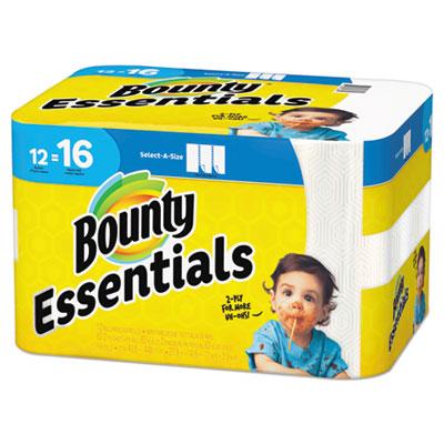 View larger image of Essentials Select-A-Size Kitchen Roll Paper Towels, 2-Ply, 83 Sheets/roll, 12 Rolls/carton