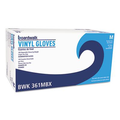 View larger image of Exam Vinyl Gloves, Clear, Medium, 3 3/5 Mil, 100/box, 10 Boxes/carton