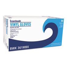 Exam Vinyl Gloves, Clear, Medium, 3 3/5 Mil, 100/box, 10 Boxes/carton