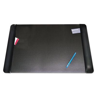 View larger image of Executive Desk Pad with Antimicrobial Protection, Leather-Like Side Panels, 36 x 20, Black