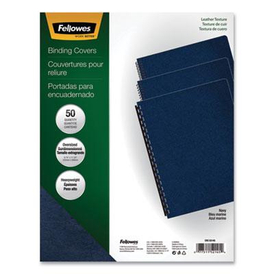 View larger image of Executive Leather-Like Presentation Cover, Round, 11-1/4 x 8-3/4, Navy, 50/PK