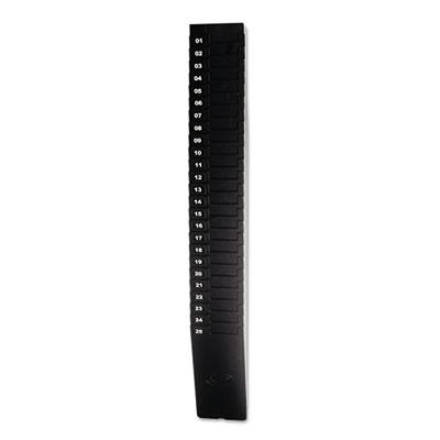 View larger image of Expandable Time Card Rack, 25-Pocket, Holds 9" Cards, Plastic, Black