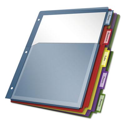 View larger image of Expanding Pocket Index Dividers, 5-Tab, 11 x 8.5, Assorted, 1 Set/Pack