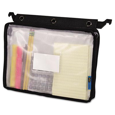 View larger image of Expanding Zipper Pouch, 13 x 9.25, Black/Clear