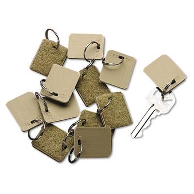 View larger image of Extra Blank Hook and Loop Tags, Security-Backed, 1.13 x 1, Beige, 12/Pack