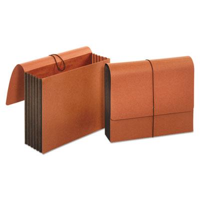 View larger image of Extra Wide Expanding Wallets, 5.25" Expansion, 1 Section, Letter Size, Redrope