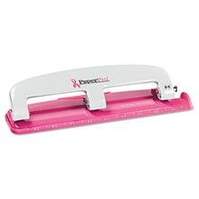 12-Sheet Ez Squeeze Incourage Three-Hole Punch, 9/32" Holes, Pink