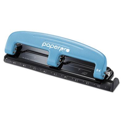 View larger image of 12-Sheet Ez Squeeze Three-Hole Punch, 9/32" Holes, Blue/black