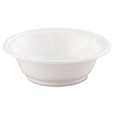 View larger image of Famous Service Plastic Dinnerware, Bowl, 12oz, White, 125/Pack, 8 Packs/Carton