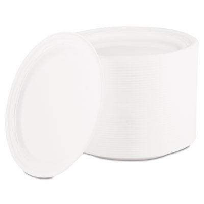 View larger image of Famous Service Plastic Dinnerware, Plate, 6" dia, White, 125/Pack