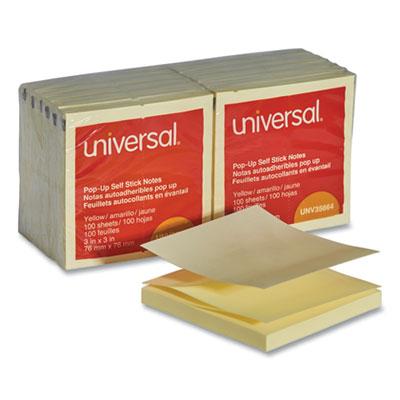 View larger image of Fan-Folded Self-Stick Pop-Up Note Pads, 3 x 3, Yellow, 100-Sheet, 12/Pack