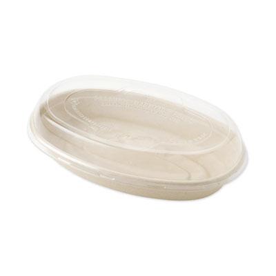View larger image of PLA Lids for Fiber Burrito Bowls, 9.7" Diameter, Clear, Plastic, 300/Carton