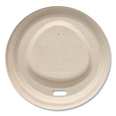 View larger image of Fiber Lids for Cups, Fits 10 oz to 20 oz Cups, Natural, 1,000/Carton