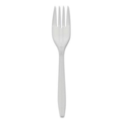 View larger image of Fieldware Cutlery, Fork, Mediumweight, White, 1,000/Carton