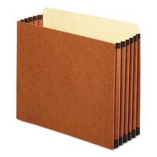 File Cabinet Pockets, 5.25" Expansion, Letter Size, Redrope, 10/Box