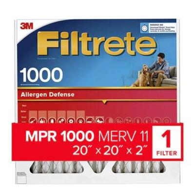 View larger image of Filtrete™ Electrostatic Air Filter, 1000 MPR, NADP02-2IN-4, 20 in x 20 in x 2 in