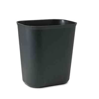 View larger image of Fiberglass Wastebasket, 3.5 gal, Fiberglass, Black