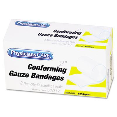View larger image of First Aid Conforming Gauze Bandage, Non-Steriile, 2" Wide, 2/box