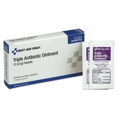 View larger image of First Aid Kit Refill Triple Antibiotic Ointment, Packet, 12/box