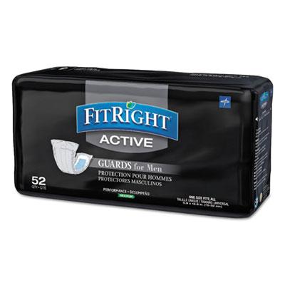 View larger image of FitRight Active Male Guards, 6" x 11", White, 52/Pack, 4 Pack/Carton