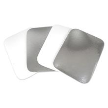 Flat Board Lids for 3 Compartment MOW Foil Container, Silver, Paper, 500/Carton