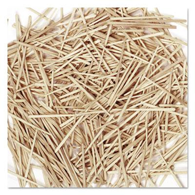 View larger image of Flat Wood Toothpicks, Wood, Natural, 2,500/Pack