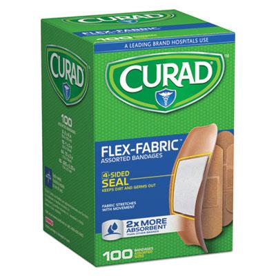 View larger image of Flex Fabric Bandages, Assorted Sizes, 100/box