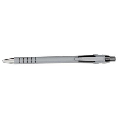 View larger image of FlexGrip Ultra Recycled Ballpoint Pen, Retractable, Fine 0.8 mm, Black Ink, Gray/Black Barrel, Dozen