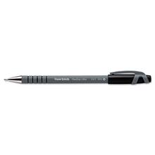 FlexGrip Ultra Recycled Ballpoint Pen, Stick, Fine 0.8 mm, Black Ink, Gray Barrel, Dozen