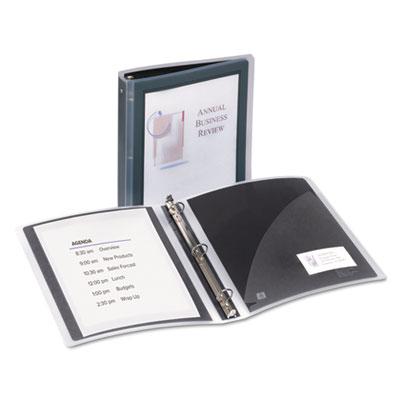 View larger image of Flexi-View Binder with Round Rings, 3 Rings, 1.5" Capacity, 11 x 8.5, Black