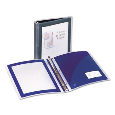 View larger image of Flexi-View Binder with Round Rings, 3 Rings, 1" Capacity, 11 x 8.5, Black