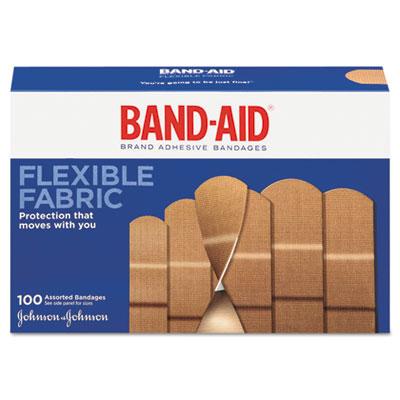 View larger image of Flexible Fabric Adhesive Bandages, Assorted, 100/Box